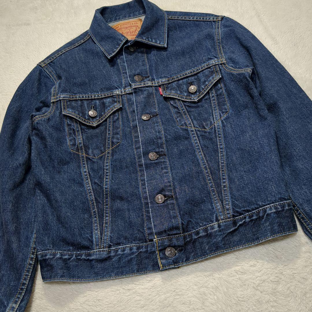 ✨90s！ビッグE！濃紺✨LEVI'S 71557 38 日本製 デニムJKT