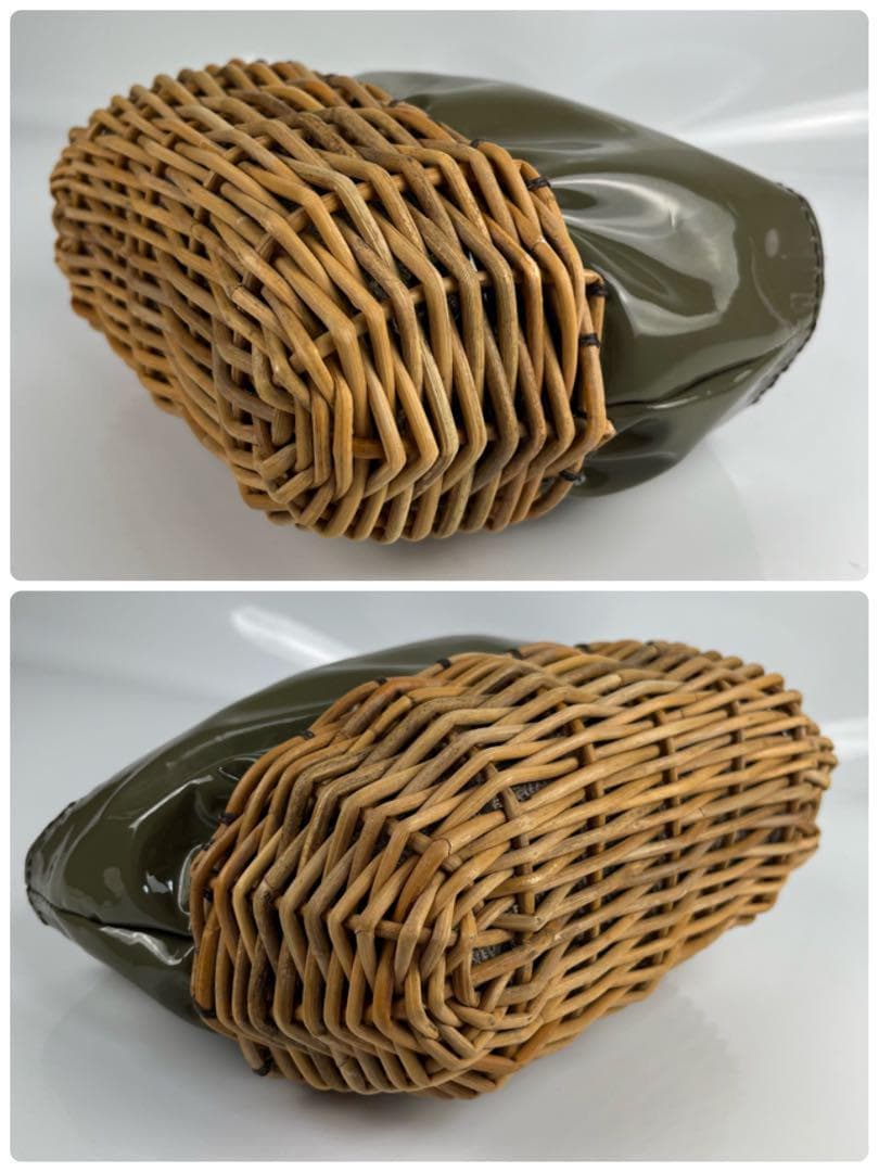 【極美品】エバゴス　ハンドバッグ　バスケット型　レザー