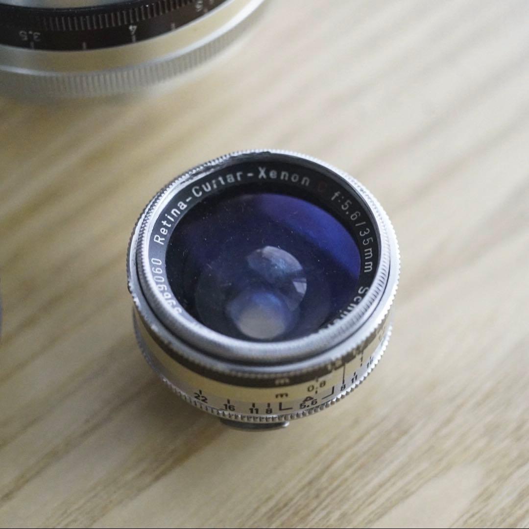 KODAK RETINA IIC Leica-M マウント、Xenonレンズ3本