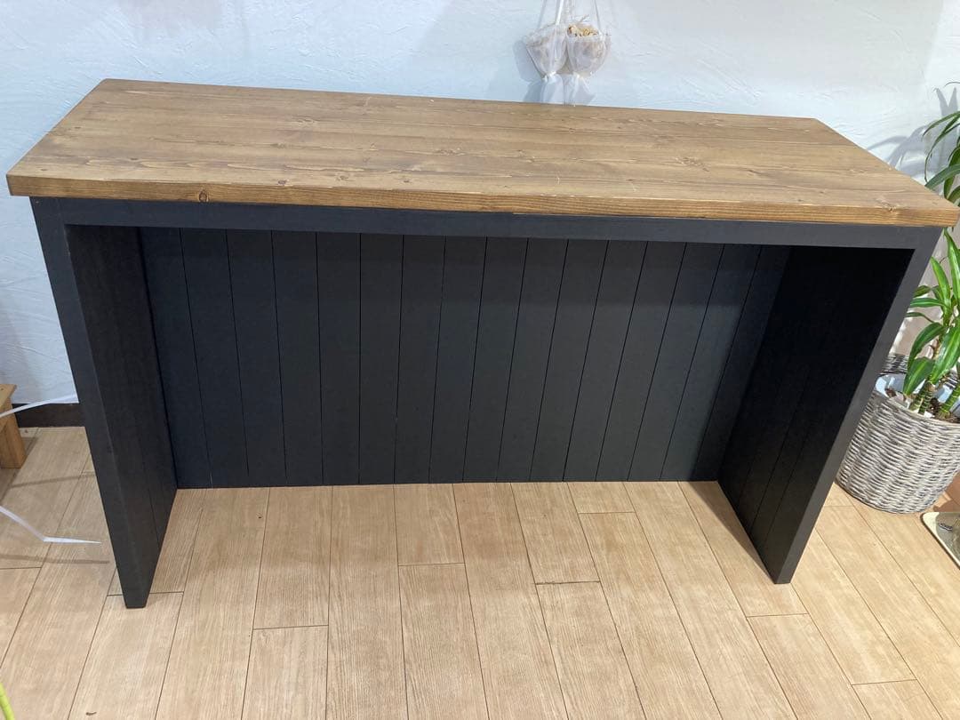 kirschです！　（引き取り限定）木製　レジカウンター　作業台　テーブル