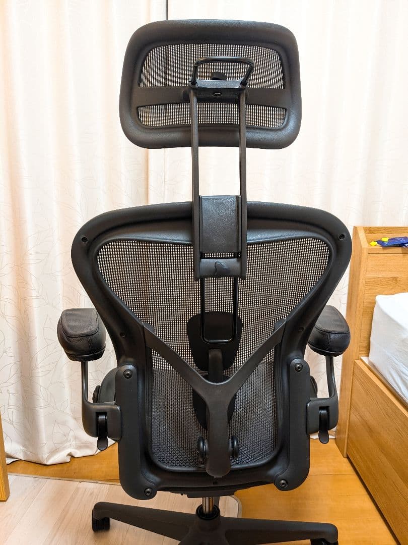 Hアーロンチェア(Aサイズ)　リマスタード　フル装備 + ヘッドレスト付き