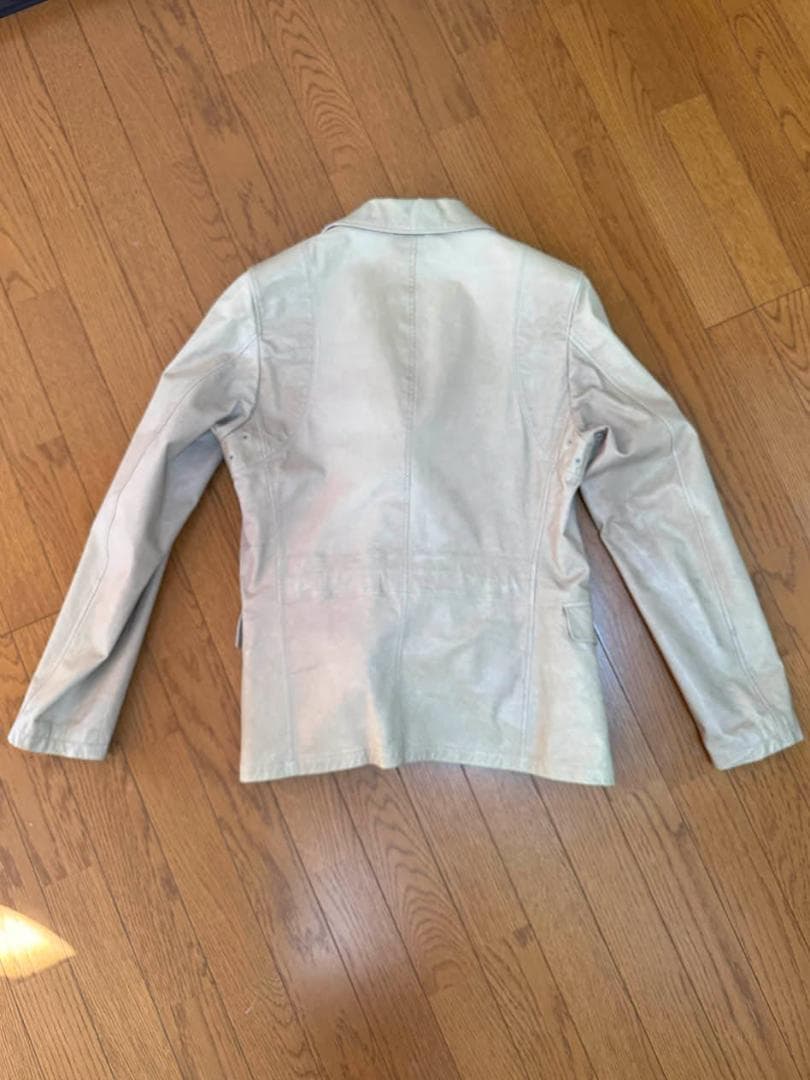 JIL SANDER ジルサンダー 本草木染め ベージュ系 レザージャケット