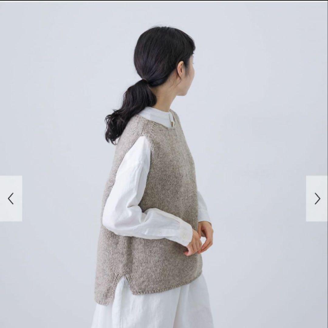 値下げ　かぐれ　ペルーニットベスト　アーバンリサーチドアーズ GRAY