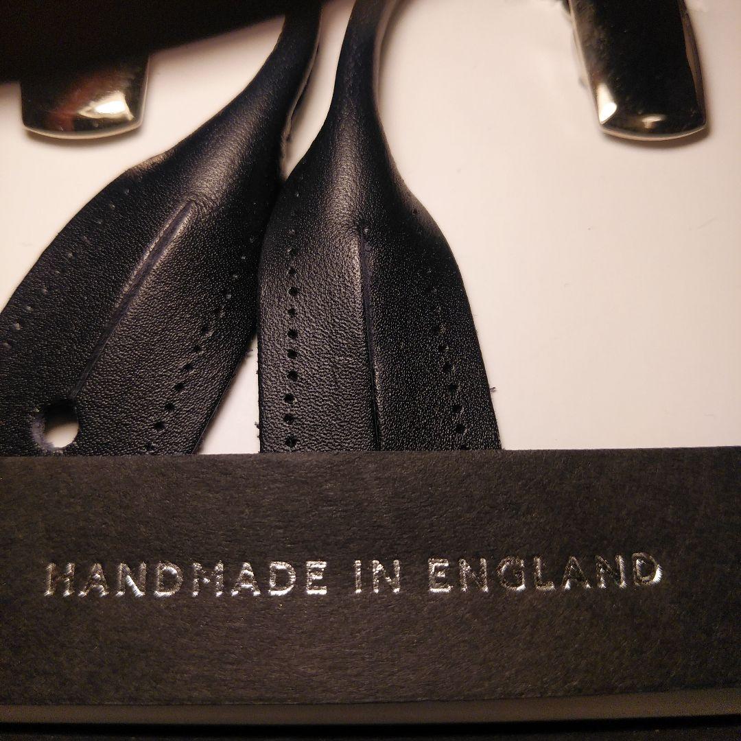 【新品未使用】五大陸＋アルバートサーストン　サスペンダー　ネイビー　英国製