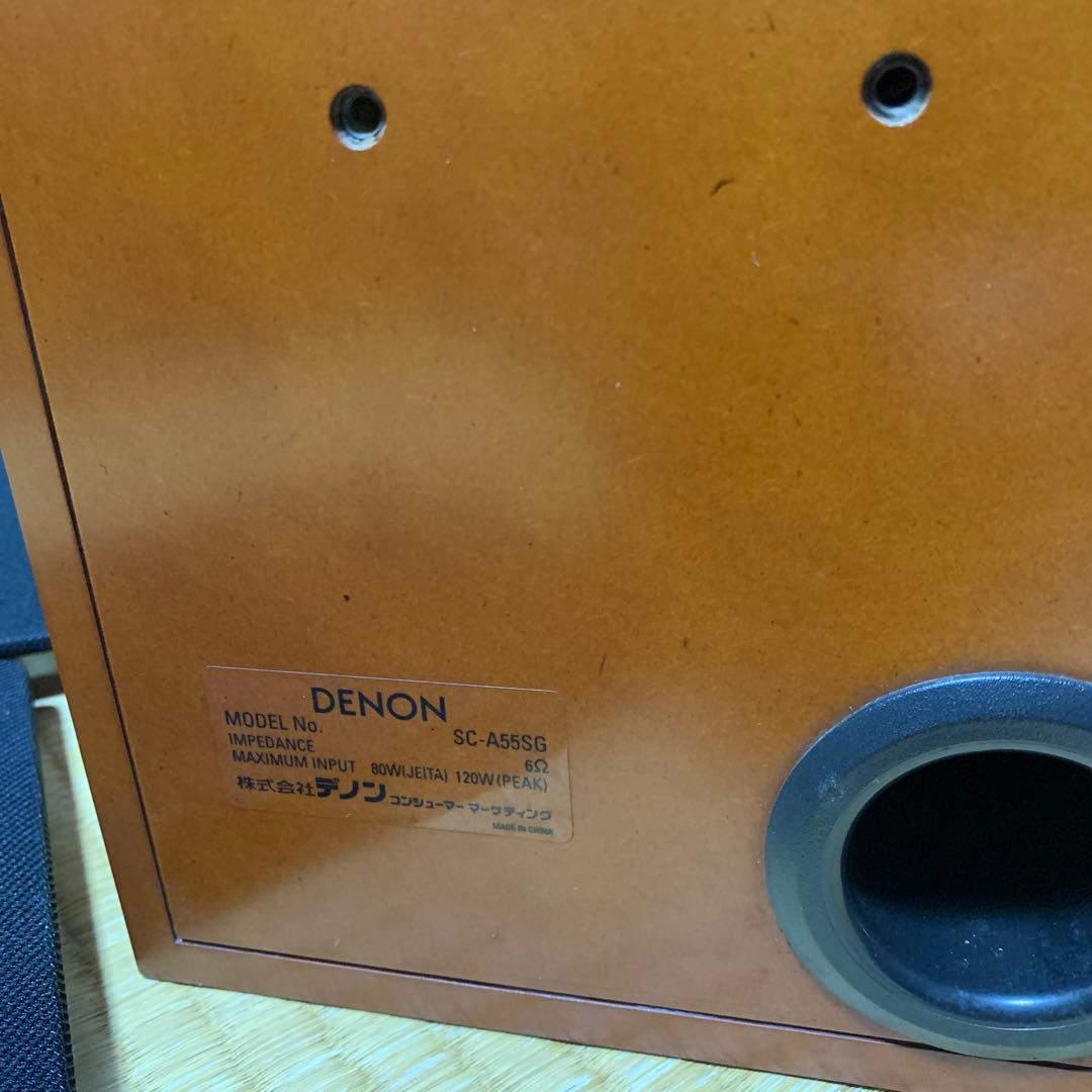 デノン SC-A55SG-M 2本 (木目)中古良品