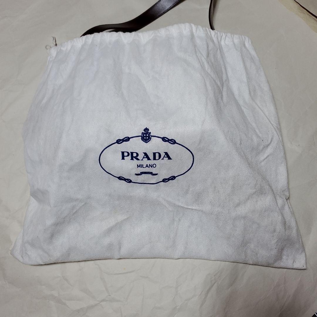 【値下げ】PRADA チョコブラウン ドローストリングバッグ