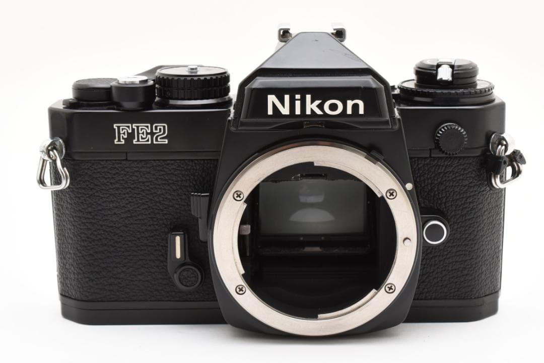 【動作品】 Nikon ニコン FE2 ブラック ボディ フィルム一眼レフ