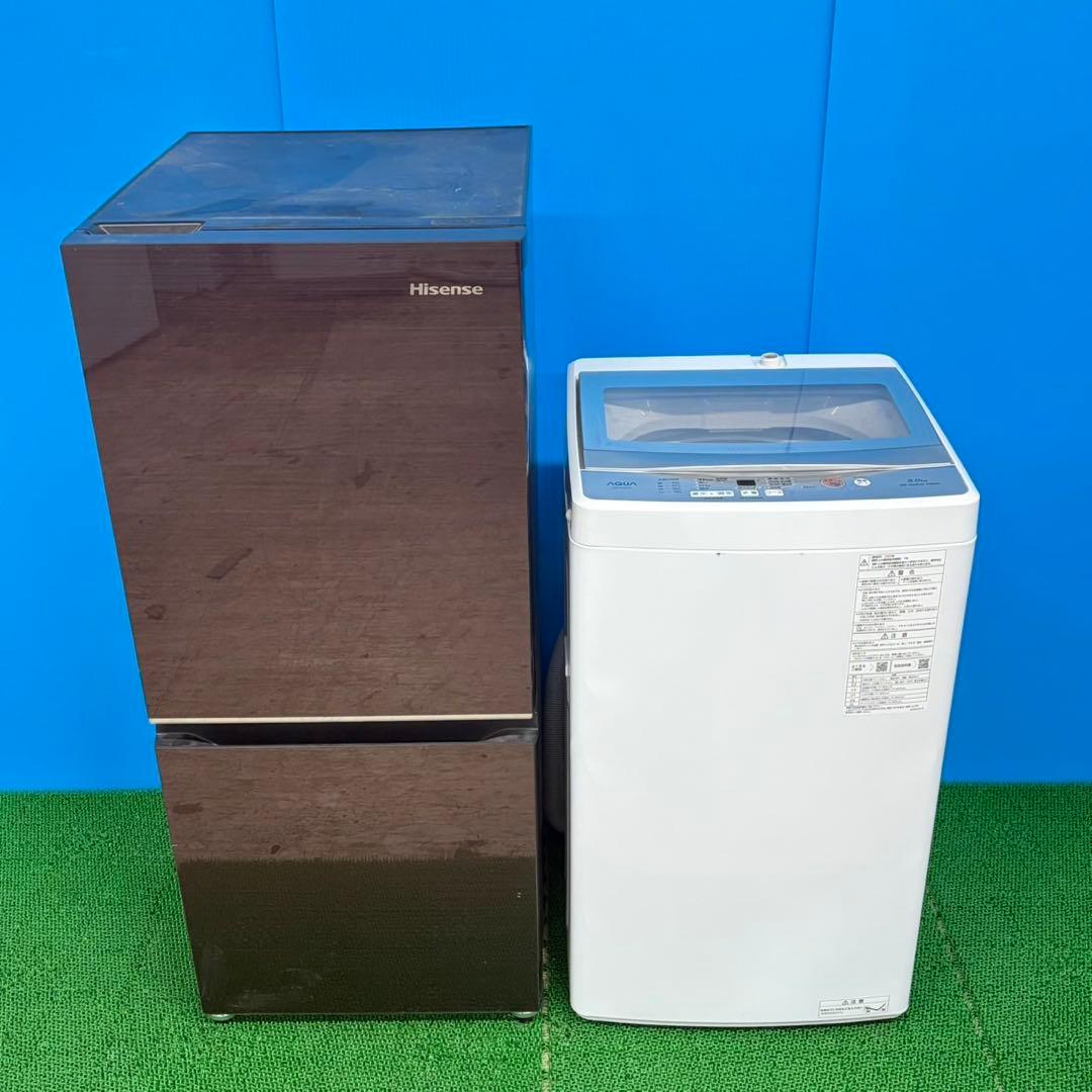692 鏡面　冷蔵庫　洗濯機　極美品セット　一人暮らし　小型　新生活応援　高年式