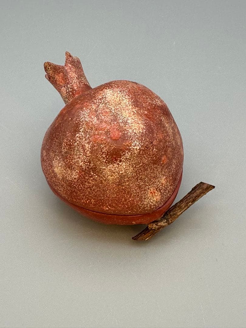 茶道具　香合　川岸充雅　乾漆柘榴