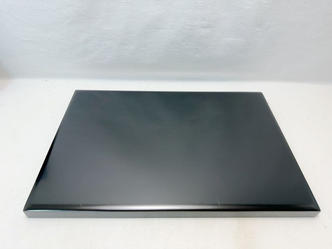 懐石道具 輪島塗 木製黒真塗 脇引き盆二枚セット おしゃれ 箱無