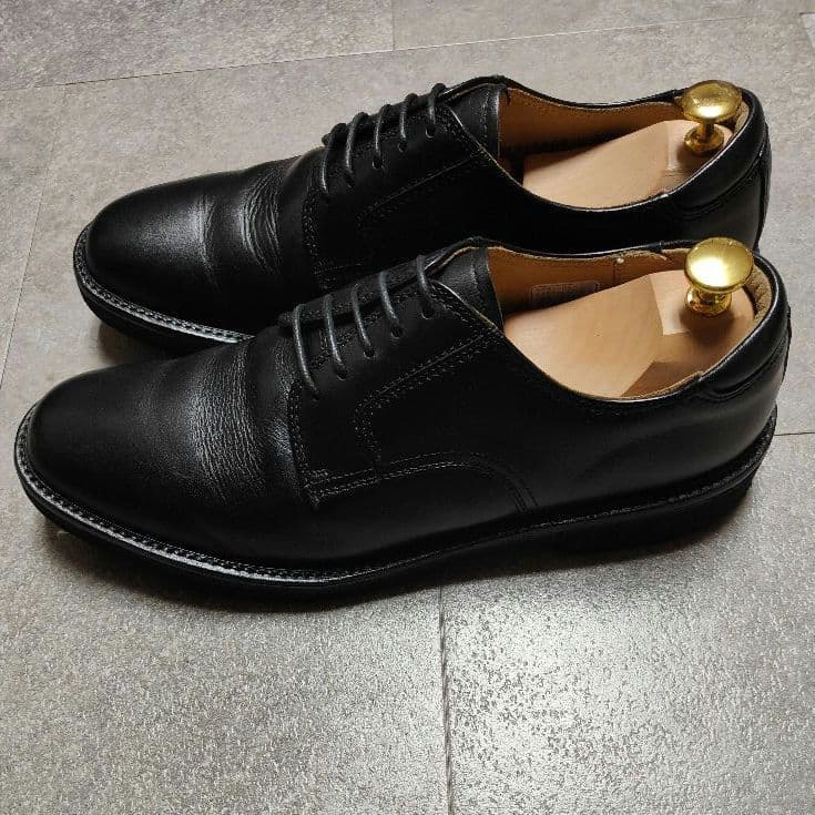 【REGAL】リーガル プレーントゥレザーシューズ ブラック 日本製