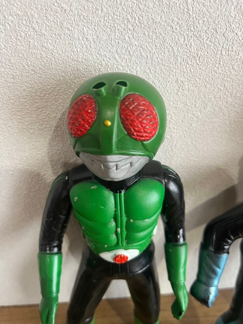 た*を様 【当時物】旧バンダイ 仮面ライダー ソフビ 2体セット 約21cm 昭