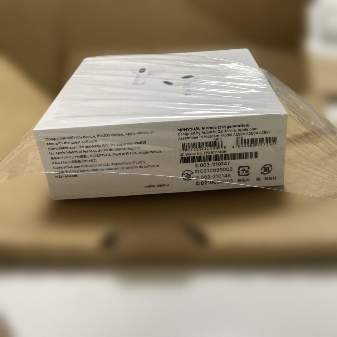 新品未使用 AirPods 第3世代3rdgeneration MPNY3J/A