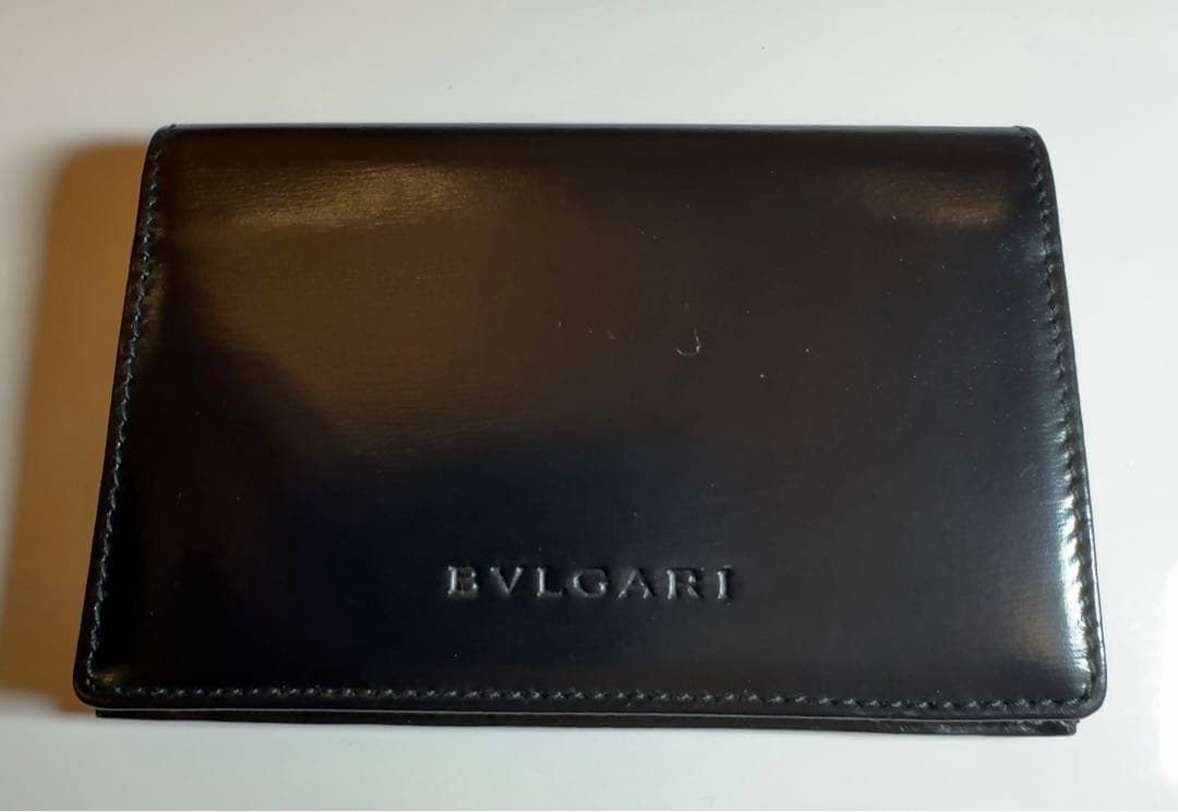 ブルガリBVLGARI ⭐️ブラックレザー 名刺入れ