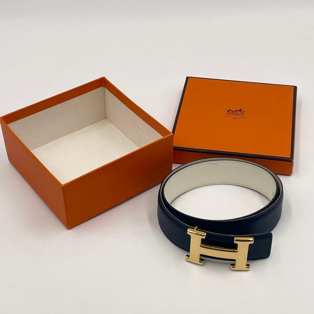 エルメスHERMES コンスタンス レザーベルトH字型バックル サイズ72箱付き