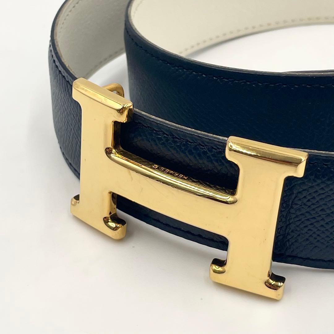 エルメスHERMES コンスタンス レザーベルトH字型バックル サイズ72箱付き