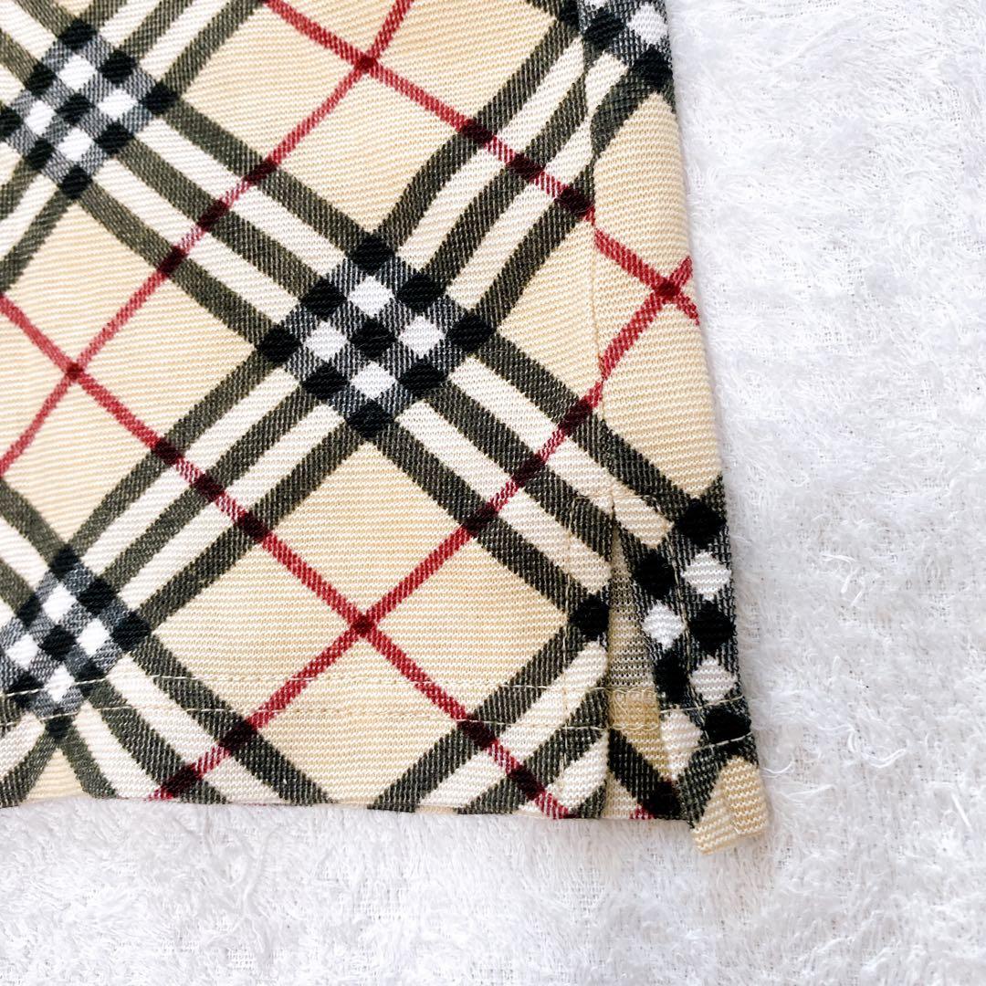 ✨極美品✨バーバリー ロンドン ノバチェック ポロシャツ ボタンシャツ 襟付き