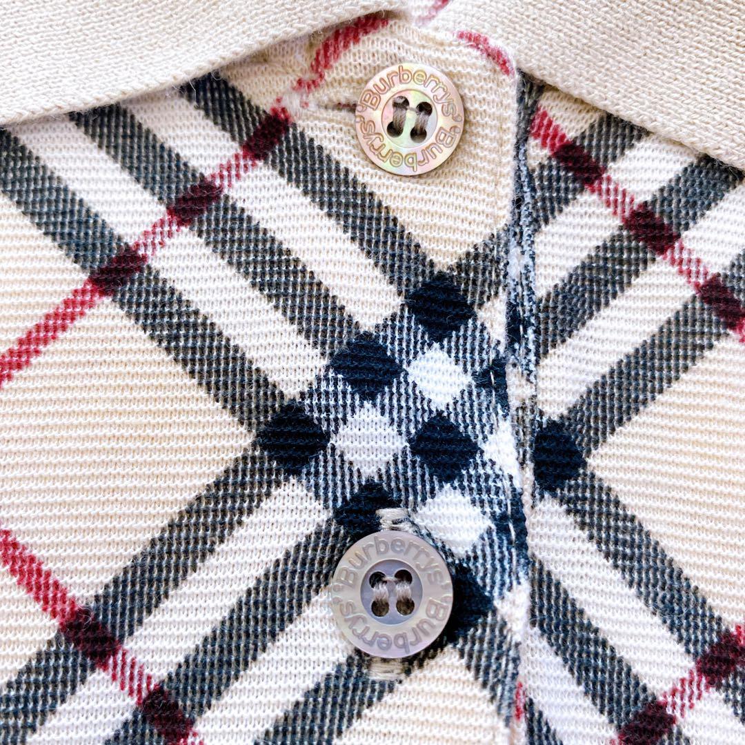 ✨極美品✨バーバリー ロンドン ノバチェック ポロシャツ ボタンシャツ 襟付き