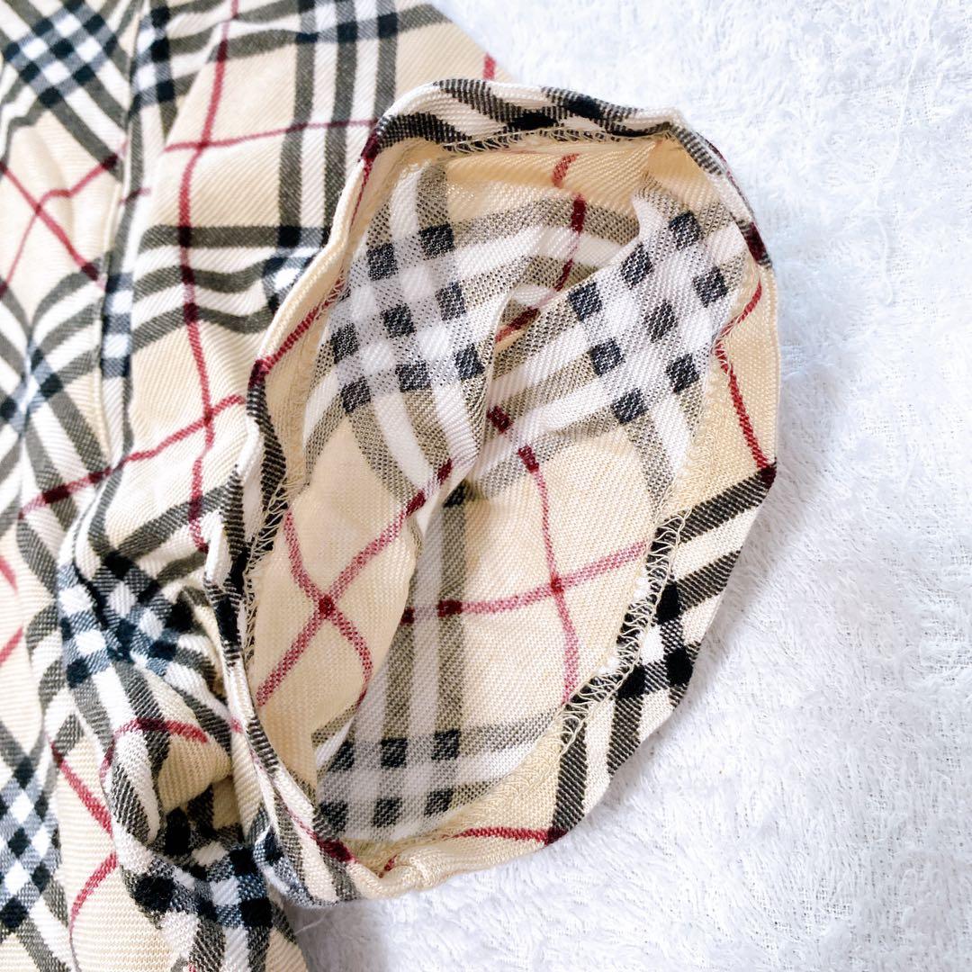 ✨極美品✨バーバリー ロンドン ノバチェック ポロシャツ ボタンシャツ 襟付き