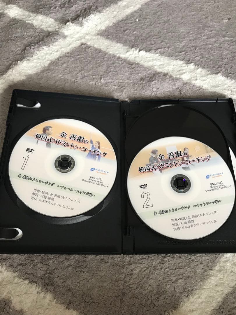 金 善淑の韓国式バドミントン・コーチング　DISK 4枚　バドミントンDVD