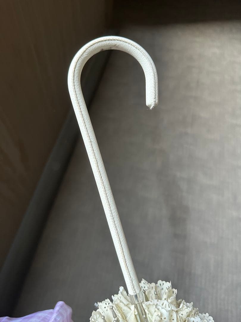 アンジェリックプリティ　ロリィタ　フリル日傘　リボン付き　ホワイト