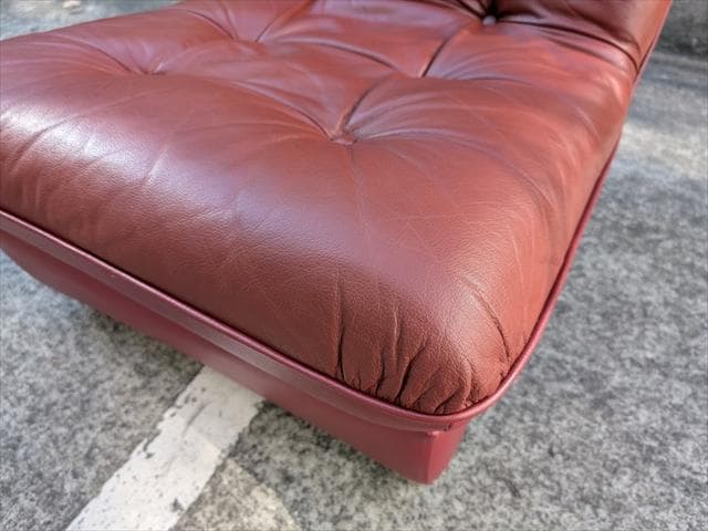 レトロポップ｜クラシック｜レザー｜1シーターアームレスソファ｜①｜