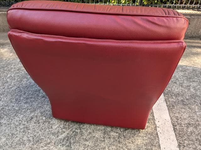 レトロポップ｜クラシック｜レザー｜1シーターアームレスソファ｜①｜