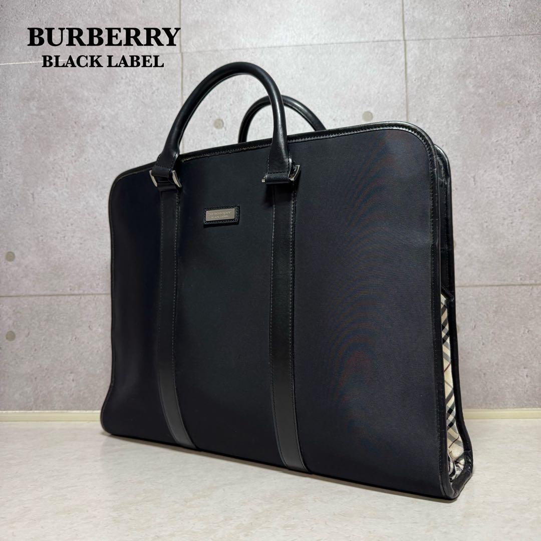BURBERRY BLACK LABEL ノバチェック ビジネスバッグ