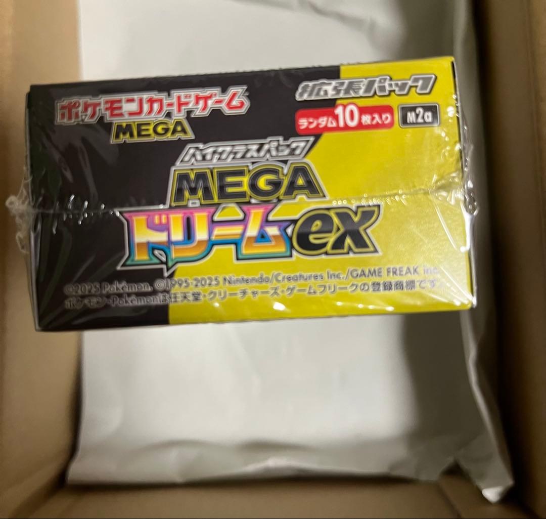 未開封 シュリンク付きポケモンカードゲーム MEGAドリームex 1BOX