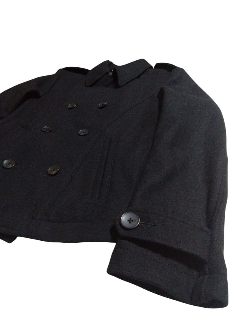 PPFM　Pコート　黒　M　綺麗　ウール　替えボタンあり　00's　y2k