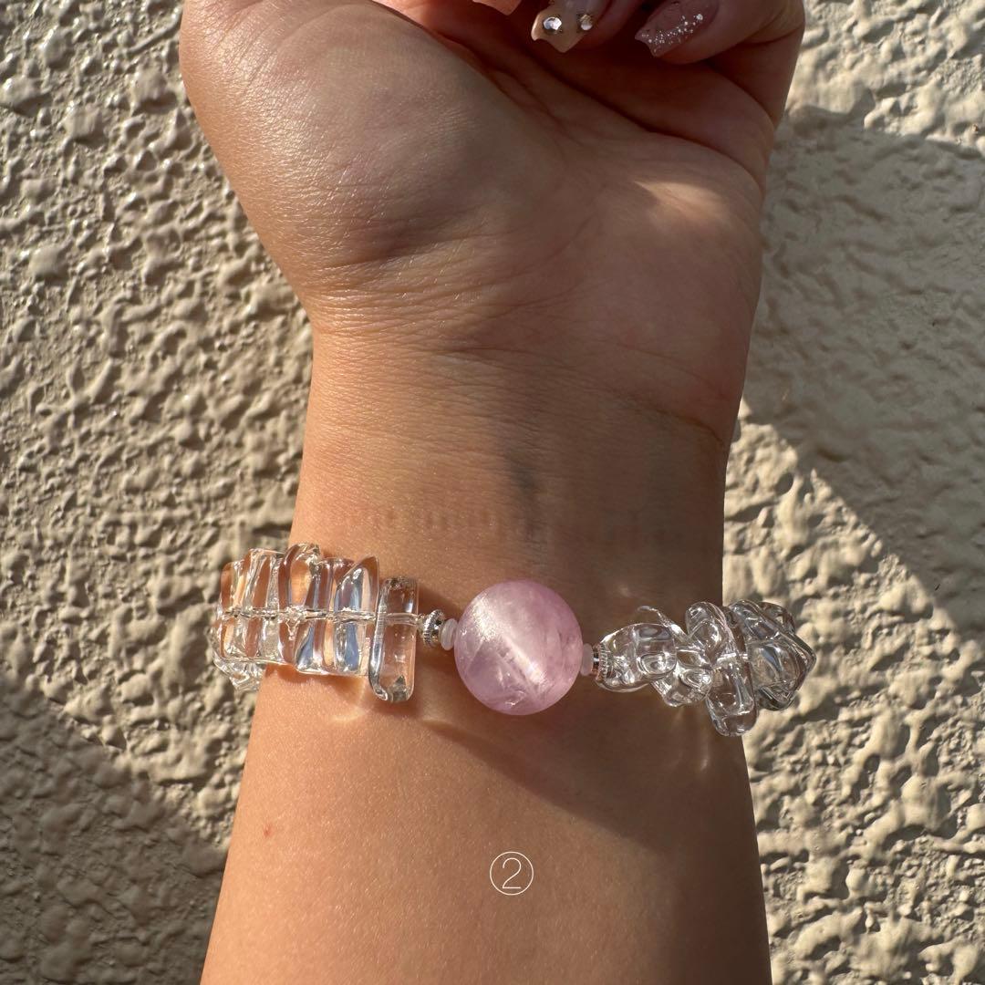 一点物　天然石　ハンドメイドブレス