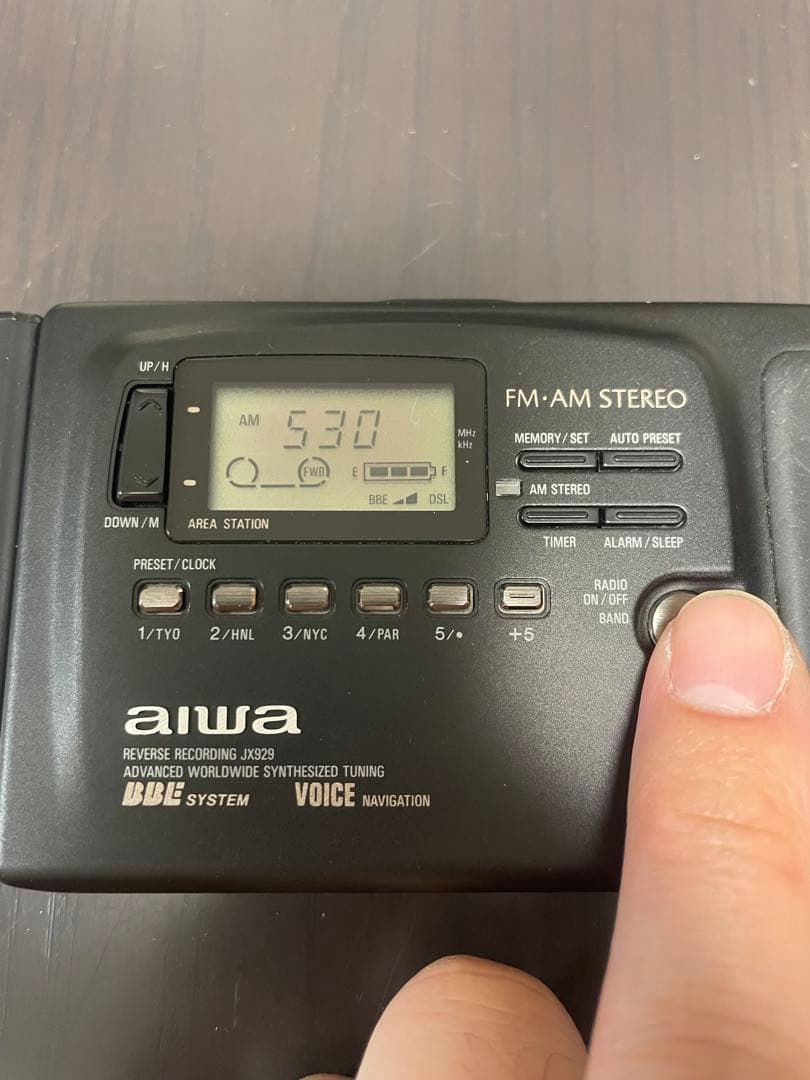 aiwaカセットレコーダーHS-JX929 現状品 動作確認済み