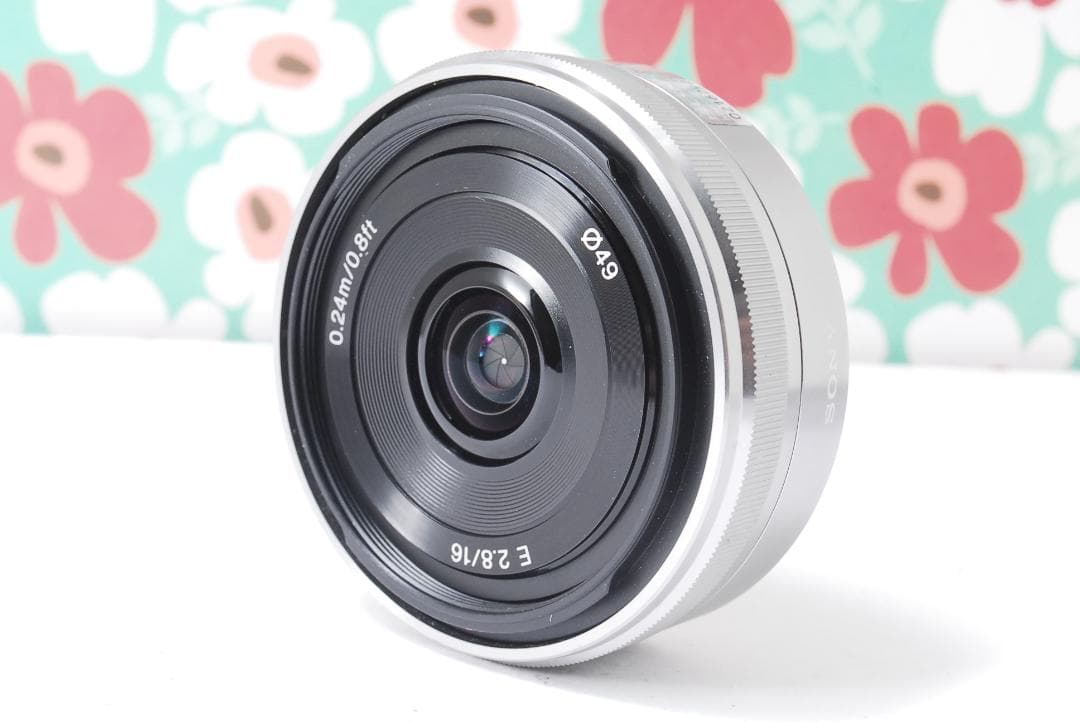 ❤SONY 単焦点 SEL16F28❤パンケーキレンズ Eマウント❤大人気❤