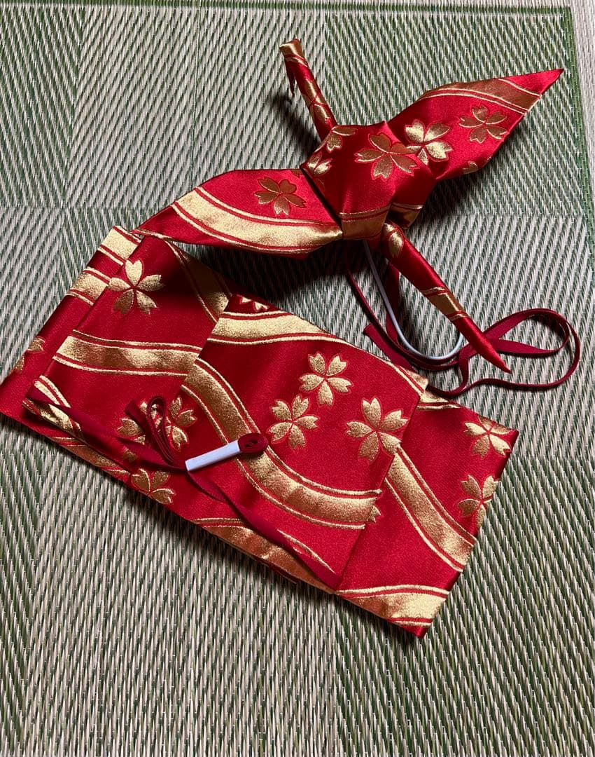 あそ美や　折り鶴帯（オーダー）