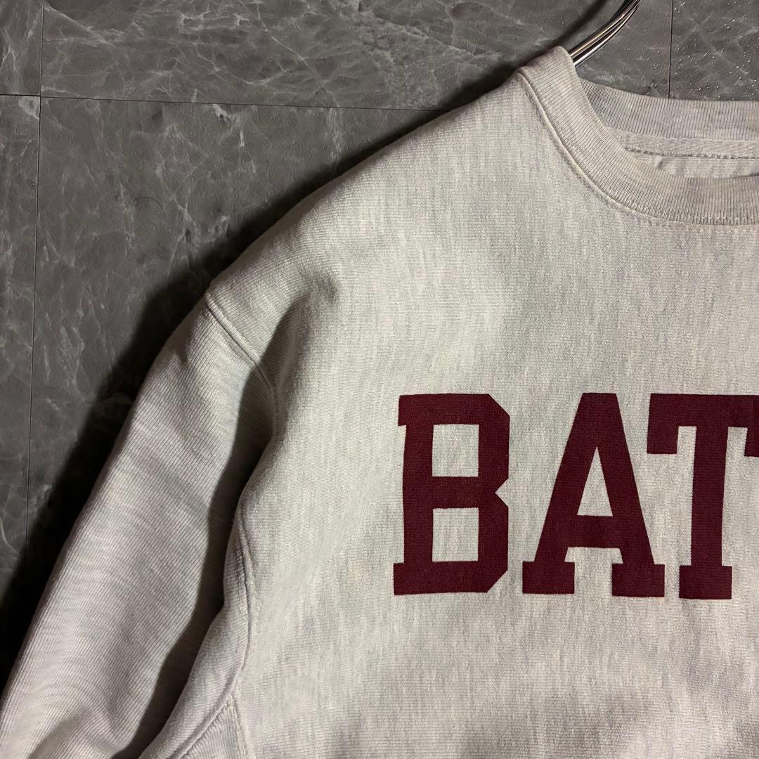 00s Champion リバースウィーブ カレッジロゴプリント スウェット M