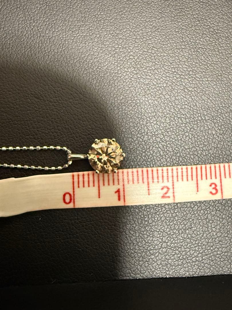 セ-ル商品価格❣️PT999ブラウンダイア1. 0ct ペンダントトップ