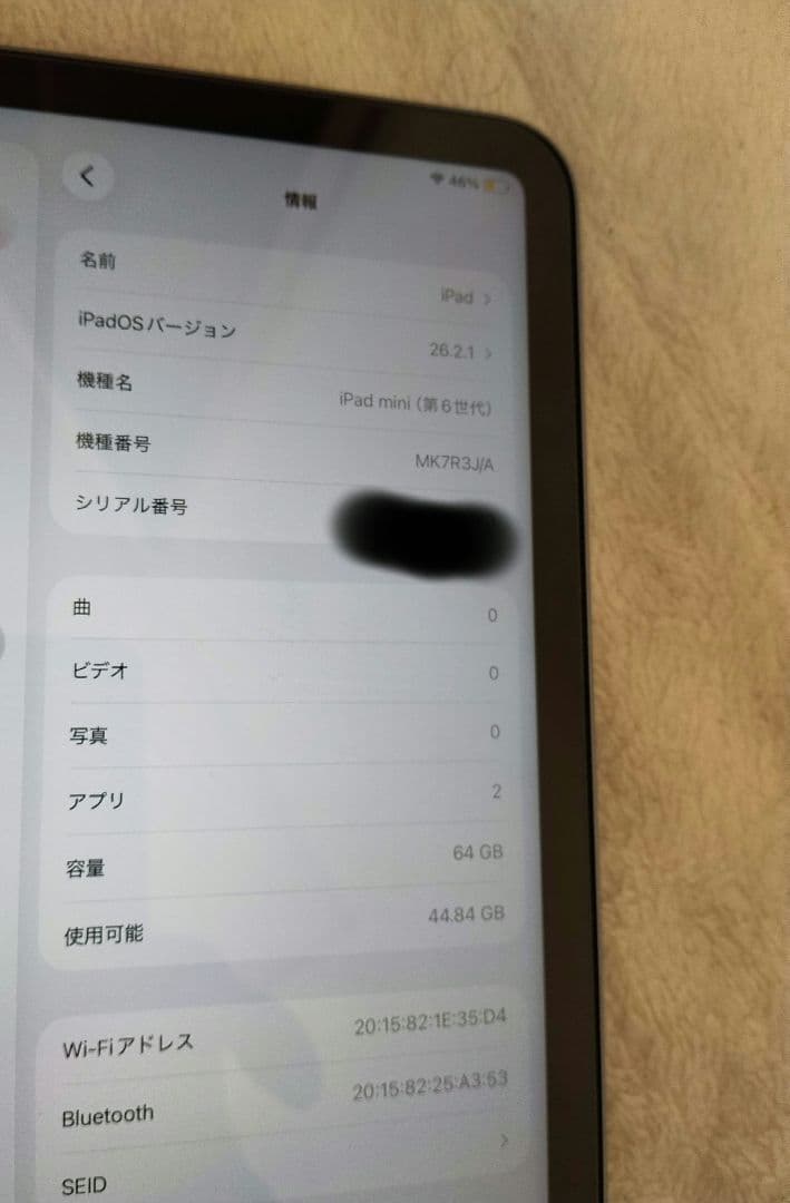 ipad mini（第6世代）wi-fiモデル