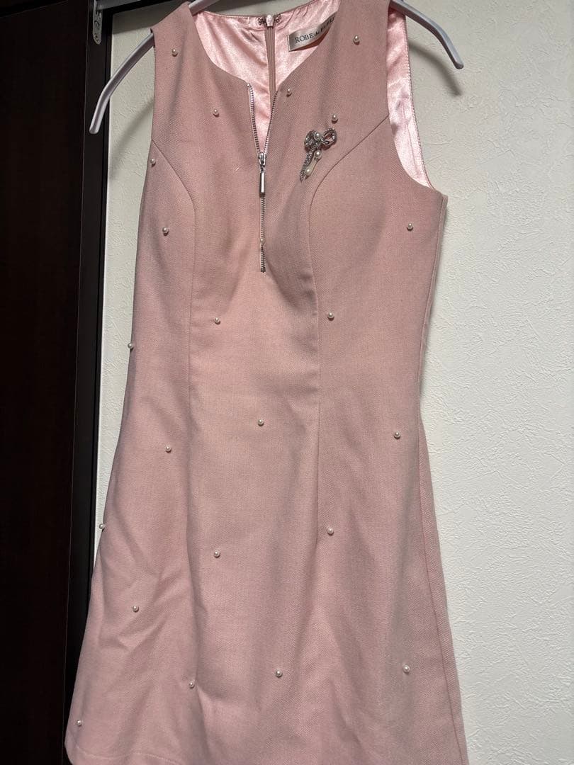 【未使用】定価28,380円❣️ローブドフルール　ピンクドレス キャバ　ミニ
