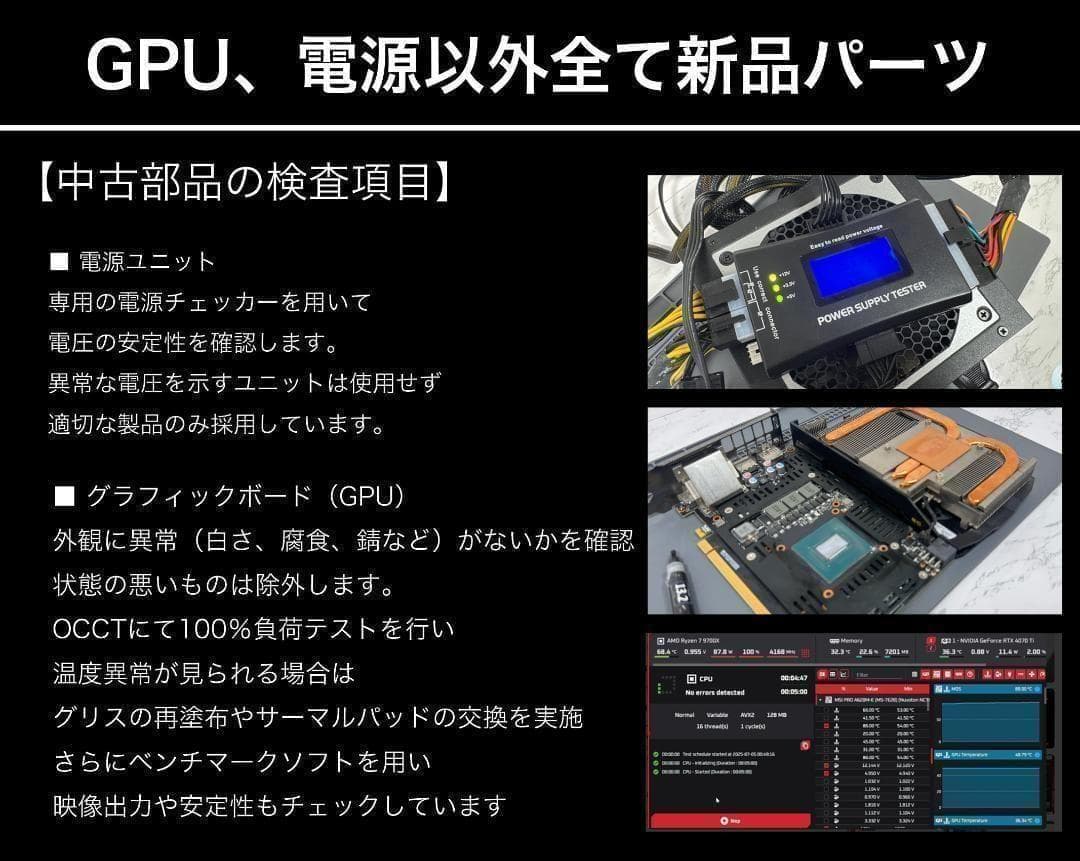 【即納激安ホワイトモデル】RTX4060搭載ゲーミングPCフルセット✨R7