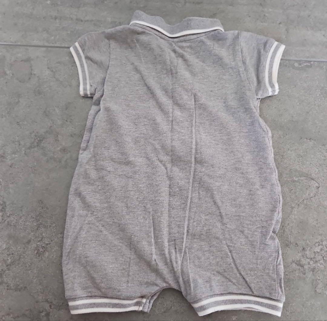 【極美品】80センチ　MONCLER グレー ロンパース 12M