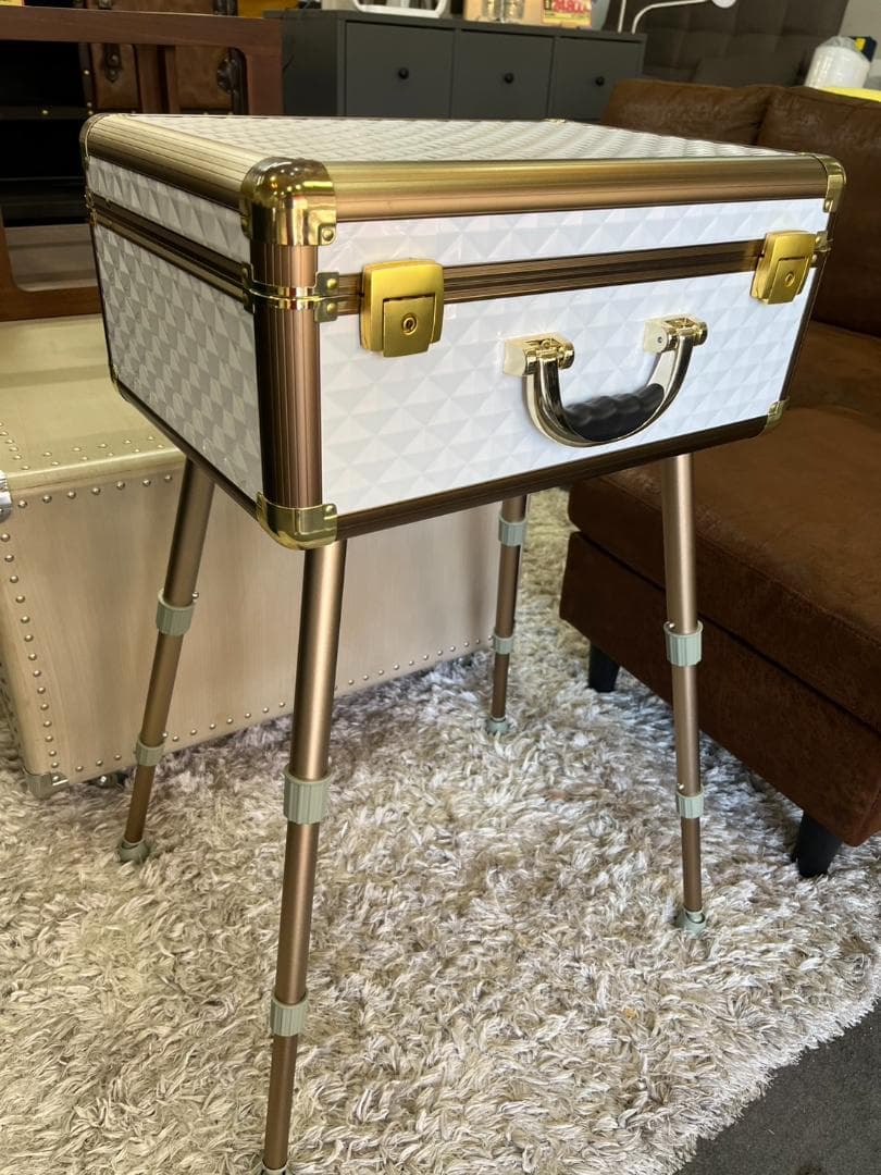 Francfranc　フランフラン　ヴァリーズ　ハリウッドボックスＬ　ホワイト