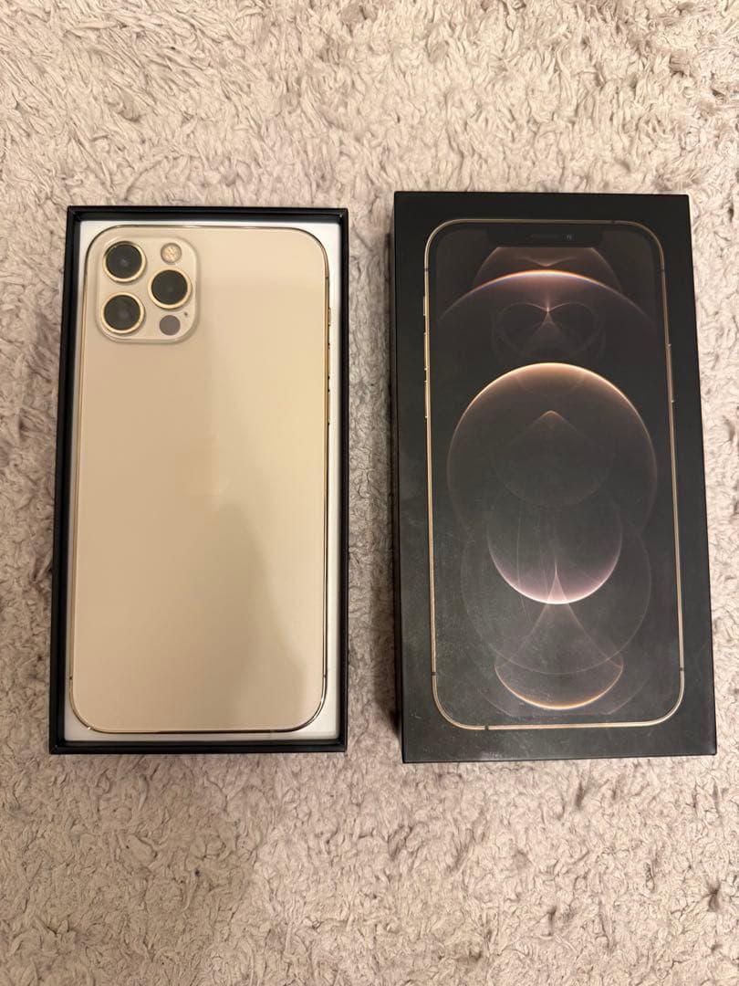 【美品】iPhone 12 Pro 256GB ゴールド SIMフリー白ロム