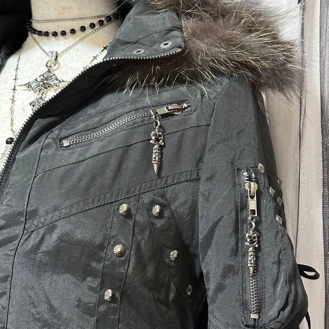 激レア【d.i.a】平成ギャルy2k　ファー付きモッズコート　グランジ　アウター
