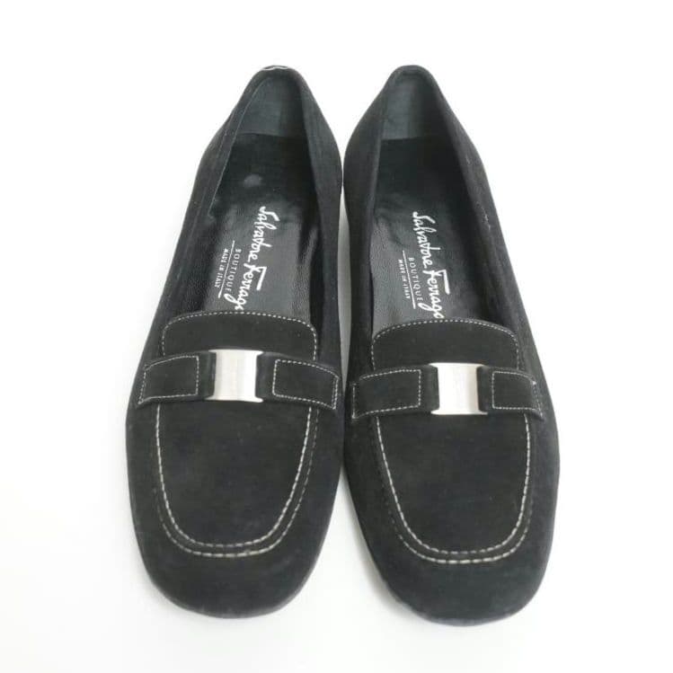 【美品】Salvatore Ferragamo ローファー スエード 23.5