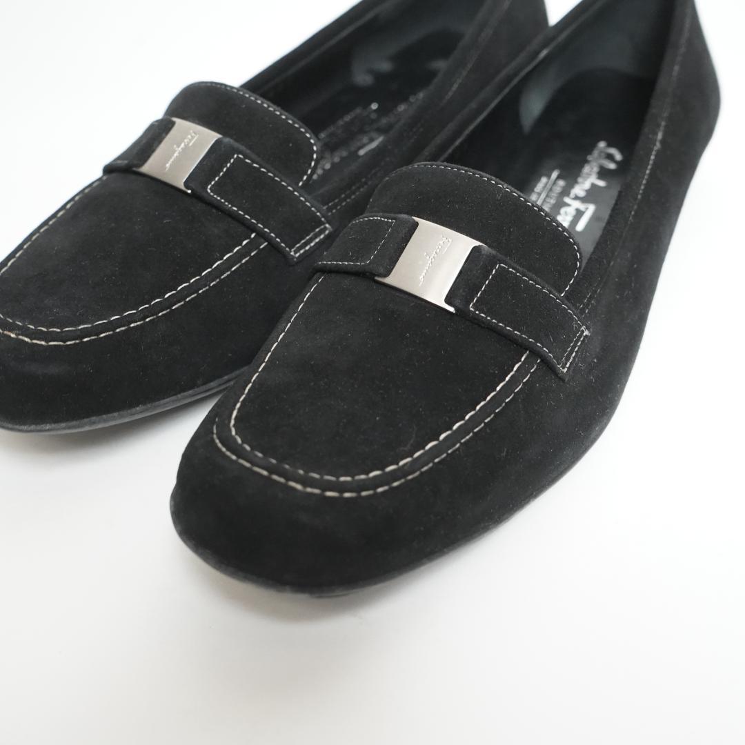 【美品】Salvatore Ferragamo ローファー スエード 23.5