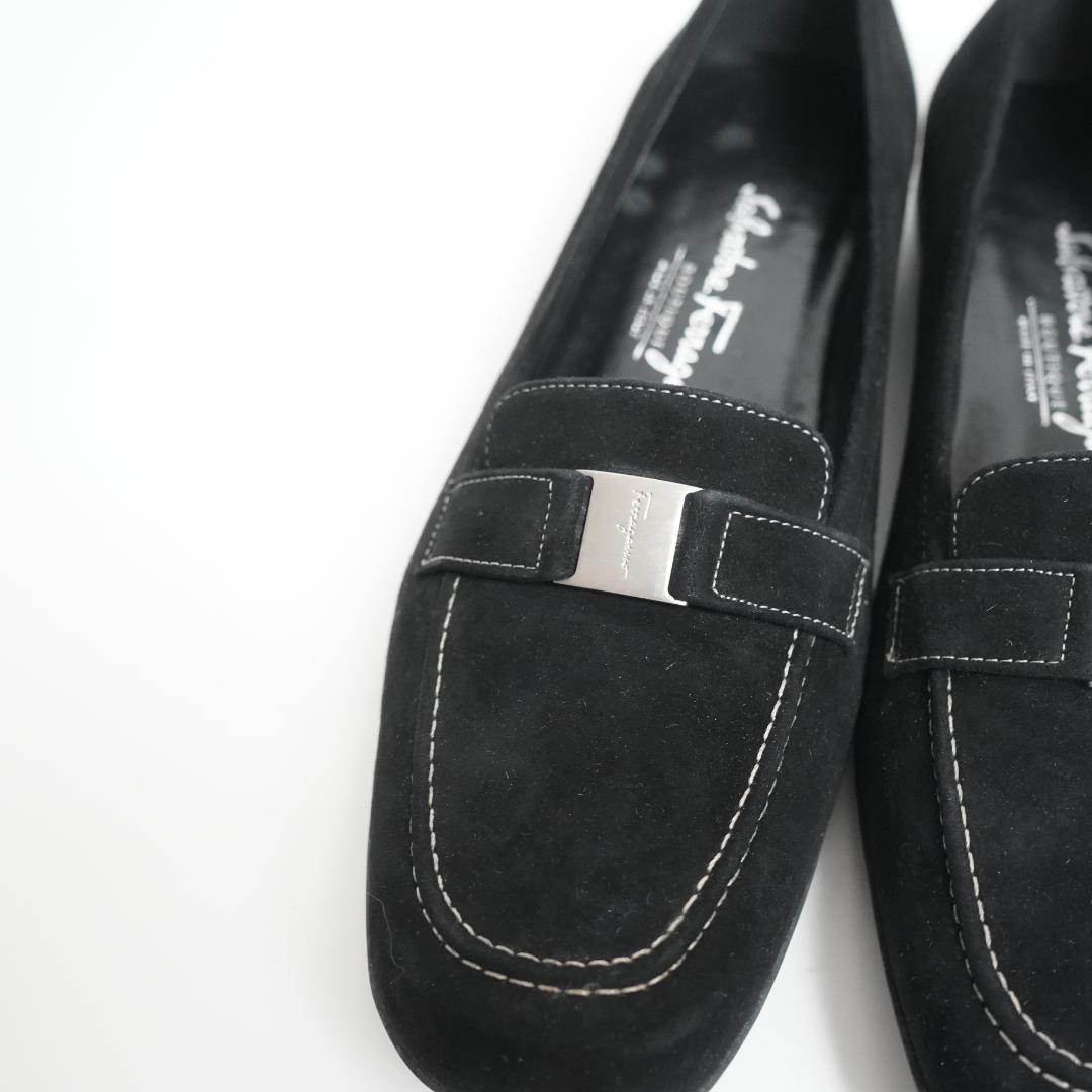 【美品】Salvatore Ferragamo ローファー スエード 23.5