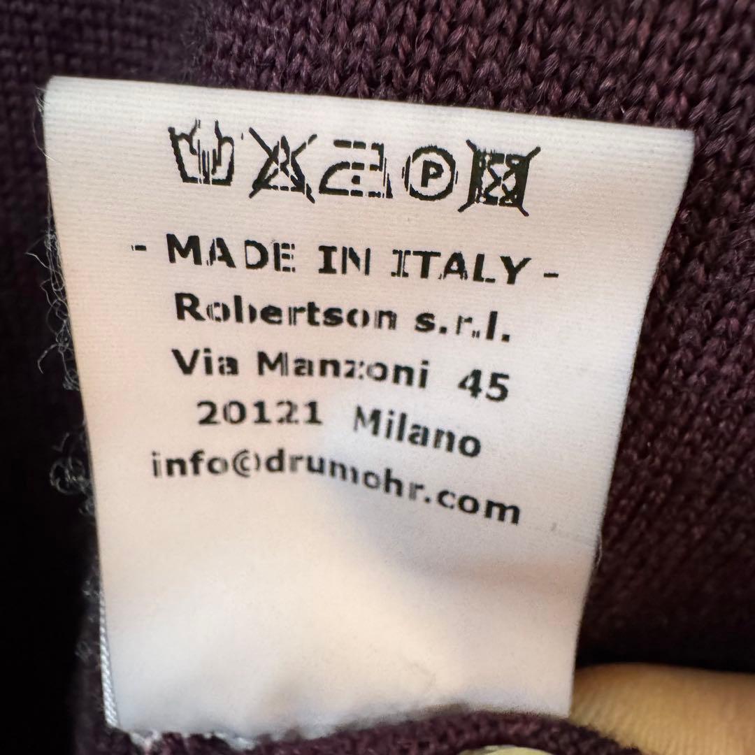 まもなくセール終了　ドルモア　モックネック　ニット　ワイン　ボルドー　46