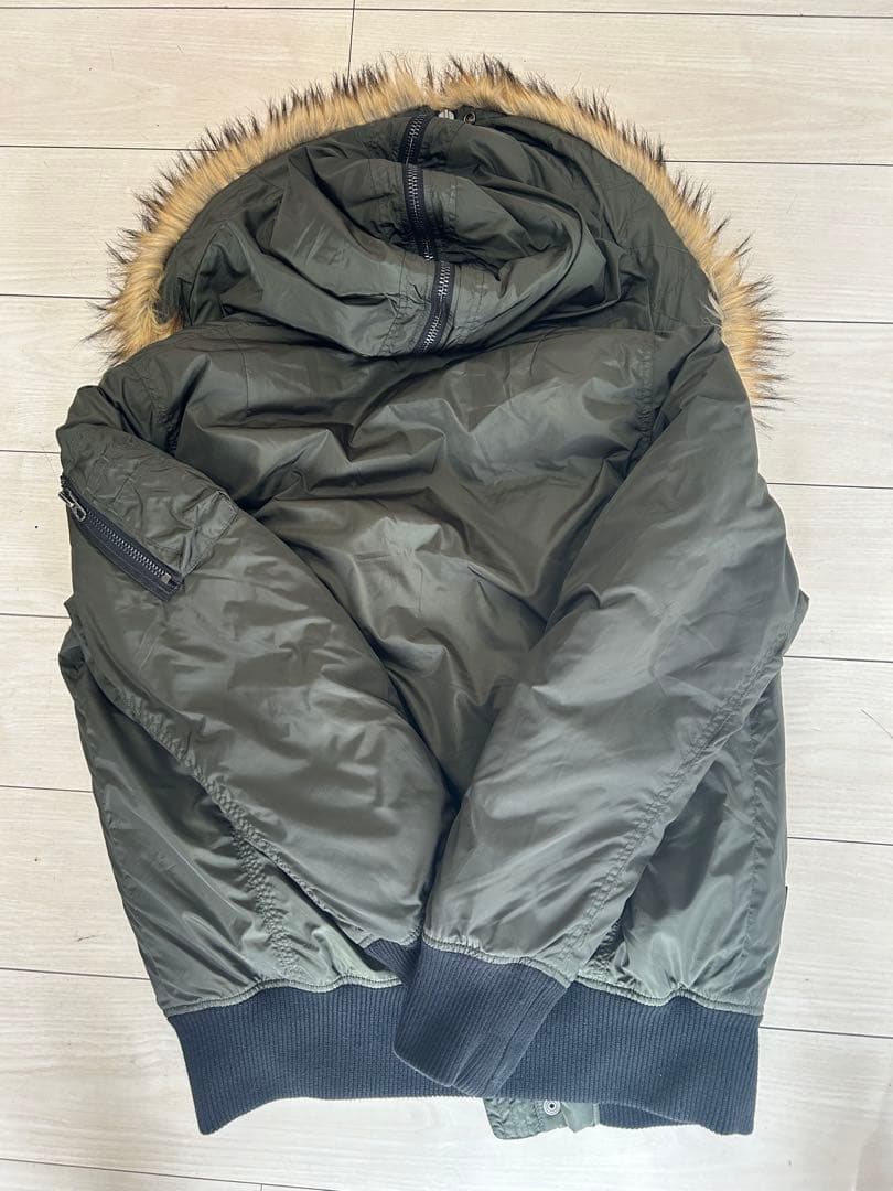 DIESEL N-2Bダウン MA-1 ミリタリーフライトジャケット/Ｌ