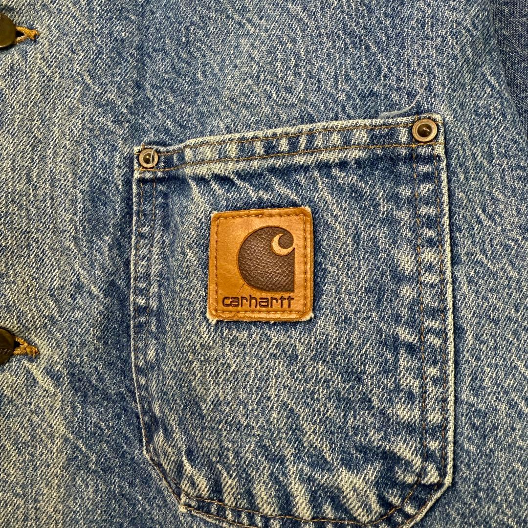 KN様 カーハート【L】00s チョアコート カバーオール デニム ジャケット