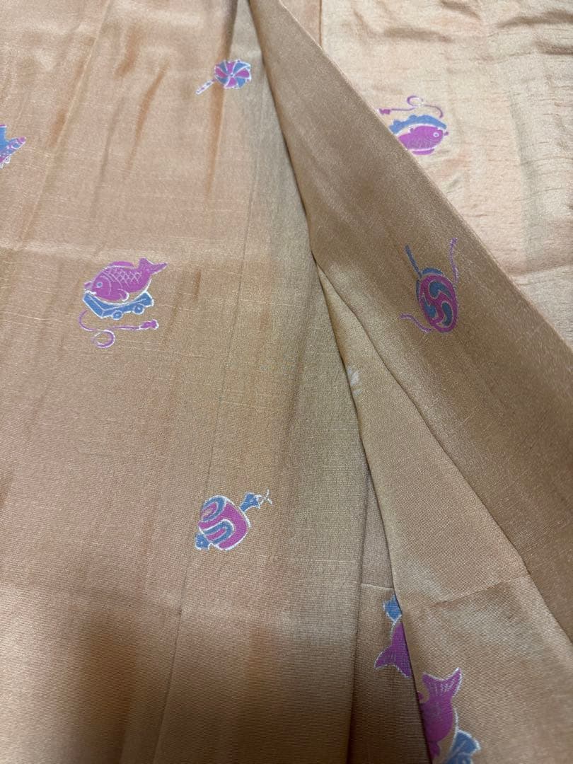 【銘品新品】西陣老舗機元「名匠 菱屋六右エ門謹製」長襦袢「風通御召織 紬糸併用」